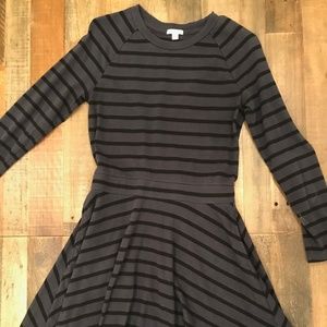GAP Striped Fit and Flare Dress